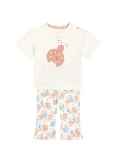 Girls Cotton Flared Leggings & T shirt