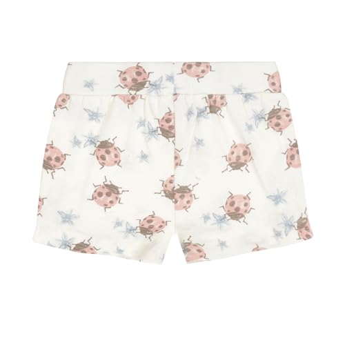 GJ Baby Girls Off White Graphic Print Cotton Elasticated Shorts 18-24 Months