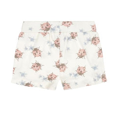 GJ Baby Girls Off White Graphic Print Cotton Elasticated Shorts 18-24 Months