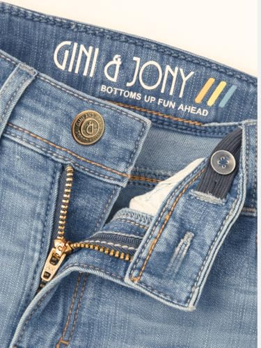 Gini and Jony Boys Blue Denim Jeans Fixed Waist