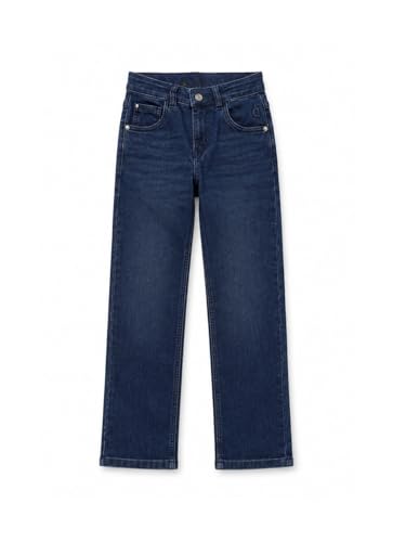 Gini and Jony Boys Blue Washed Denim Jeans Fixed Waist