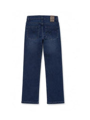 Gini and Jony Boys Blue Washed Denim Jeans Fixed Waist