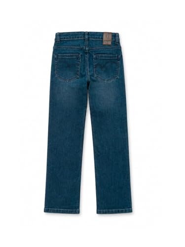 Gini and Jony Boys Blue Washed Denim Jeans Fixed Waist