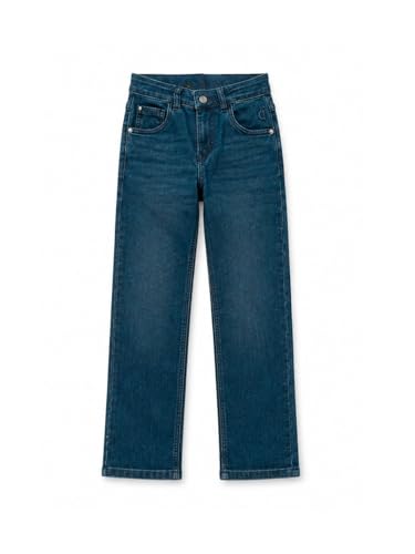 Gini and Jony Boys Blue Washed Denim Jeans Fixed Waist