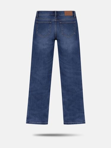 Gini and Jony Boys Dark Blue Washed Denim Jeans Fixed Waist