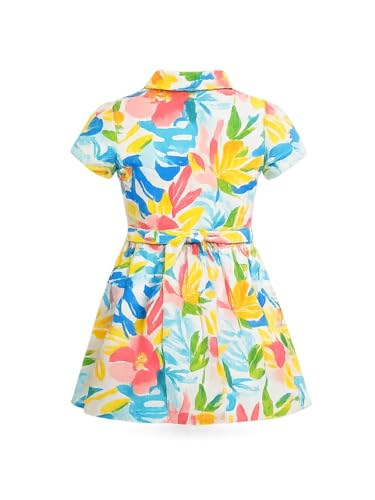 Gini and Jony Girls Multi-Color Cotton Dress Half Sleeves