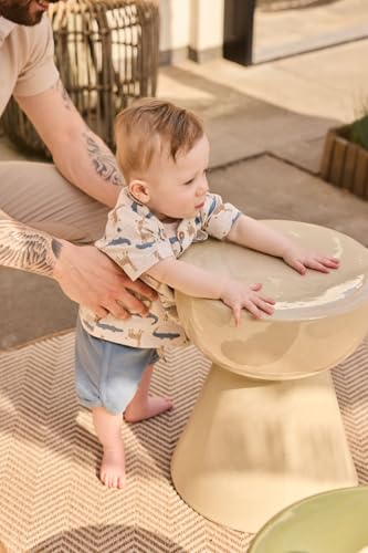 Boys Beige Solid Cotton Elasticated Shorts