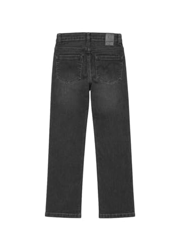 Gini and Jony Boys Brown Washed Denim Jeans Fixed Waist