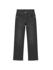 Gini and Jony Boys Brown Washed Denim Jeans Fixed Waist