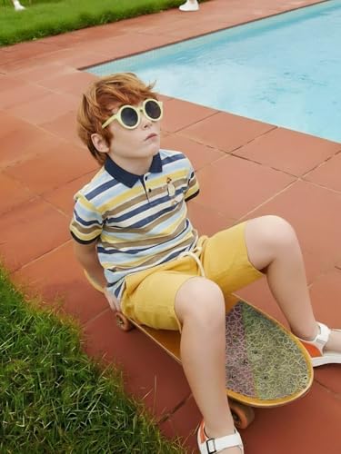 Gini and Jony Boys Multicolor Cotton Polo T-Shirt Half Sleeves
