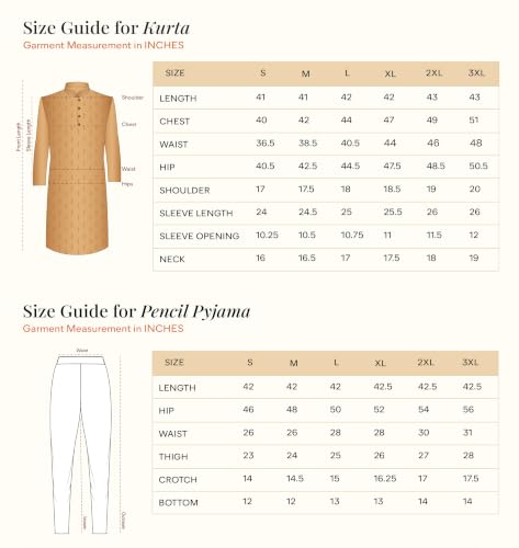 Manyavar Men's Cotton Dotted Print Kurta Set