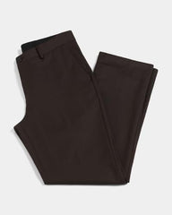 Blackberrys Men Textured Regular Fit Formal Trouser | Viscose Rayon Blend | Clean Front & Cross Pocket | Rust