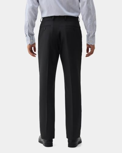 Blackberrys Men Textured Regular Fit Formal Trouser | Viscose Rayon Blend | Clean Front & Cross Pocket | Charcoal