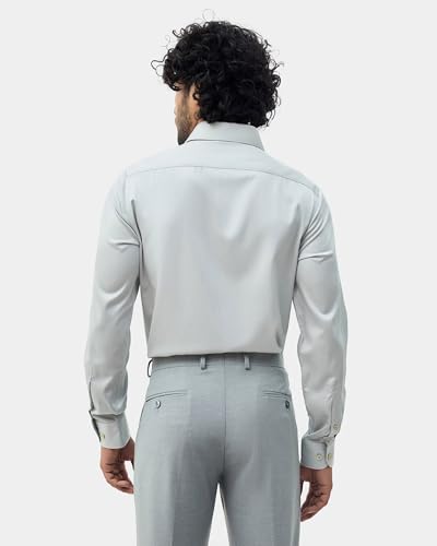 Blackberrys Men's Solid Mint Slim-Fit Shirts |Formal Wear