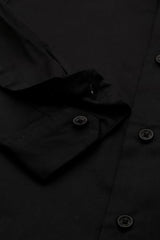 Allen Solly Boys Black Slim Fit Solid Casual Shirt