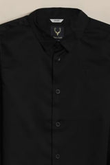Allen Solly Boys Black Slim Fit Solid Casual Shirt