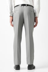 Men Grey Solid Trousers