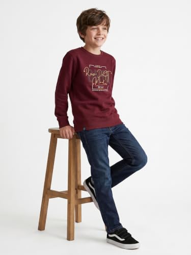 Monte Carlo Boys Regular Fit Full Sleeve Printed Round Neck Winter Sweatshirt