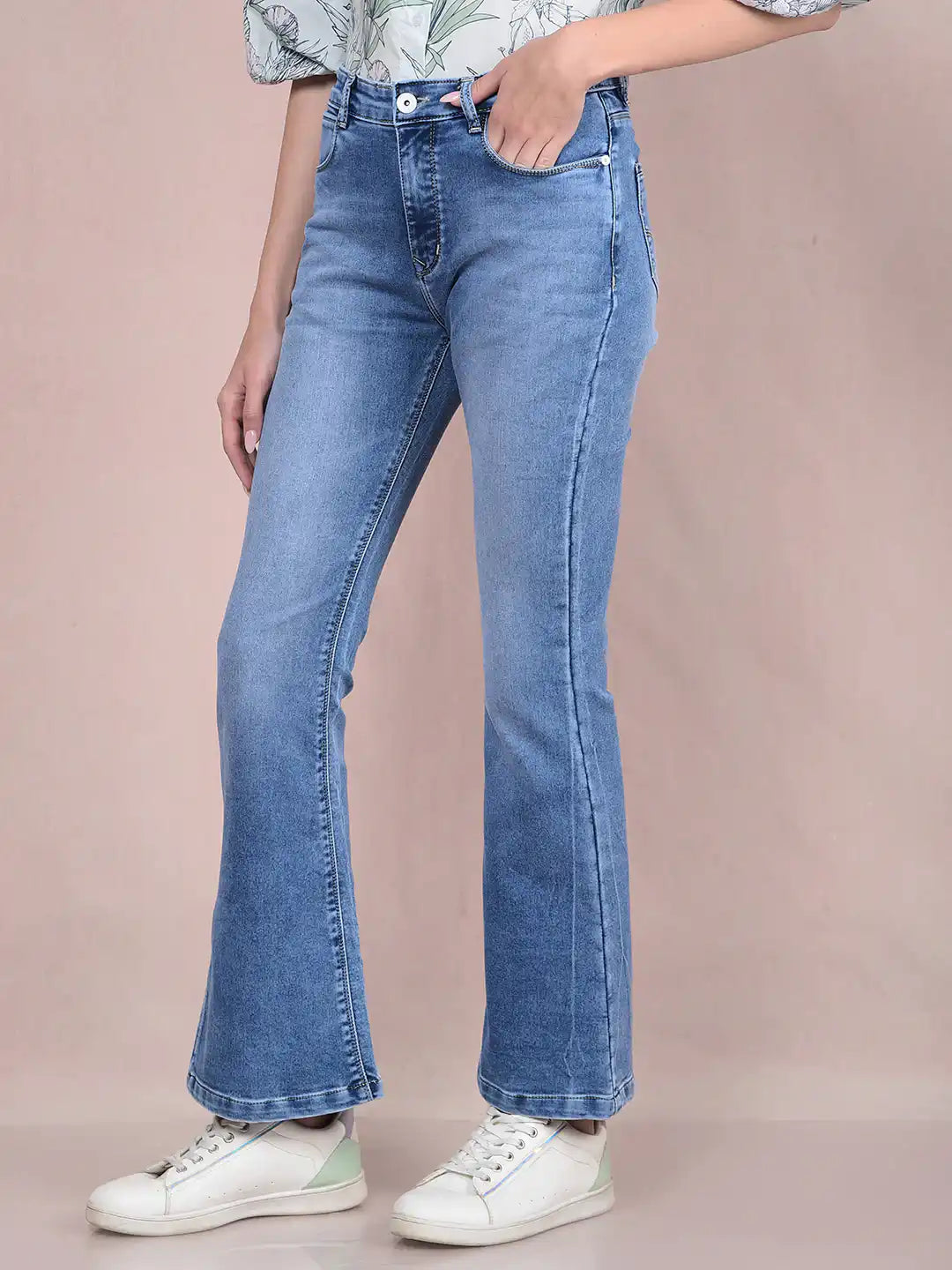 Crimsoune Club Ladies Western Jeans Blue