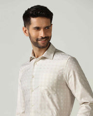 Blackberry Mens Formal Shirt F/S Bp-Lg-Ch-Fivel Beige