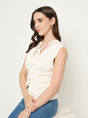 Madame Ladies Western Woolen Top M5W16042 001 Beige