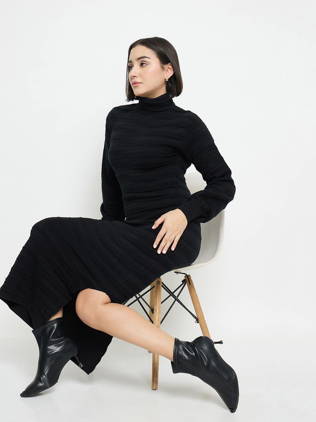 Madame Ladies Western Woolen Dress M5W17711 002 Black