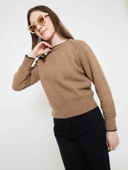 Madame Ladies Western Woolen Top M5W17223 006 Camel