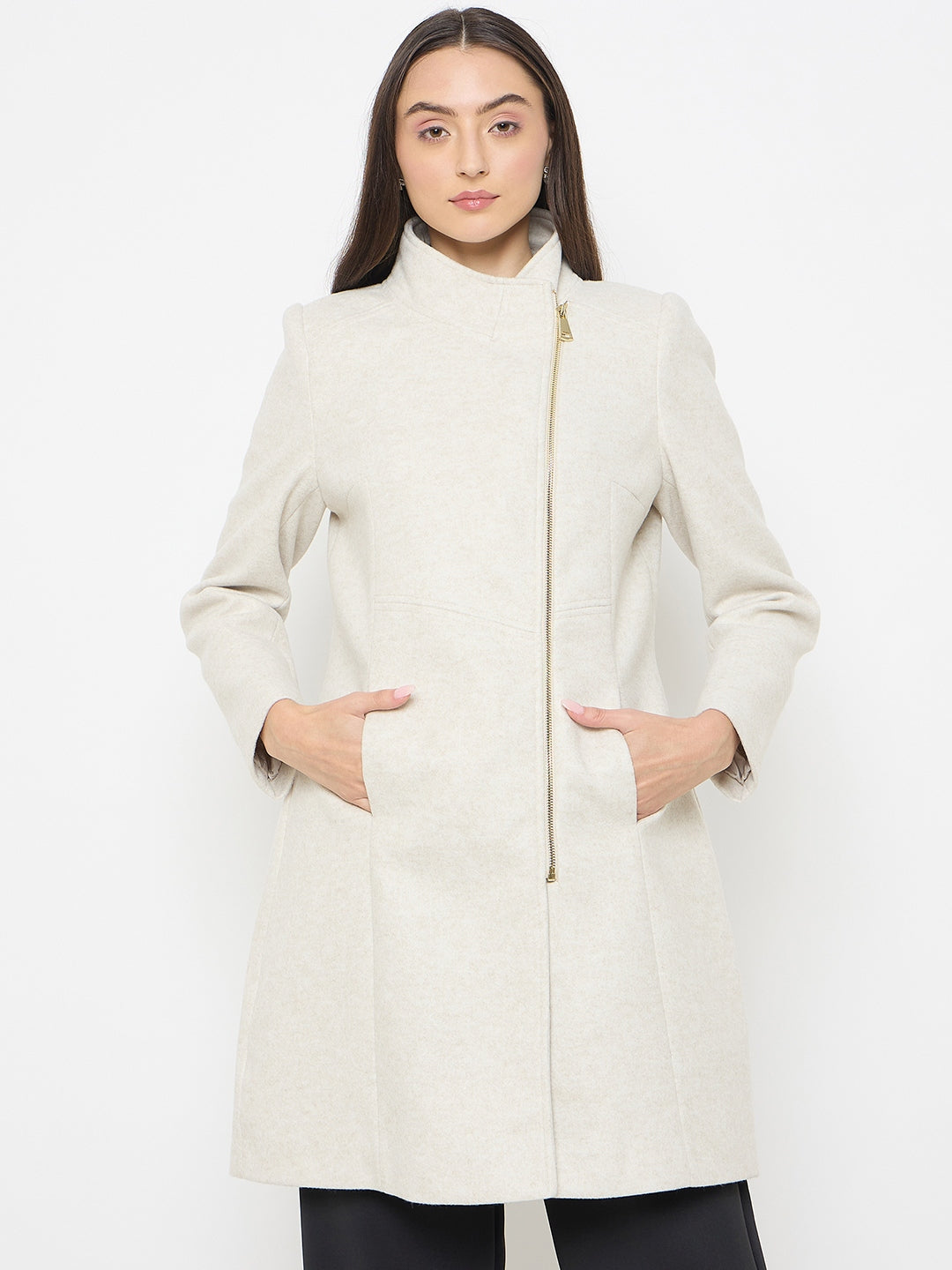 Madame Ladies Western Long Coat M5W20138 1 Off White