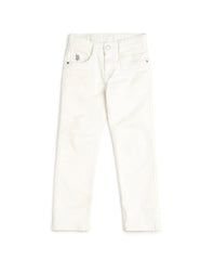 U.S.POLO KIDS BOYS JEANS UKJEN765 WHITE