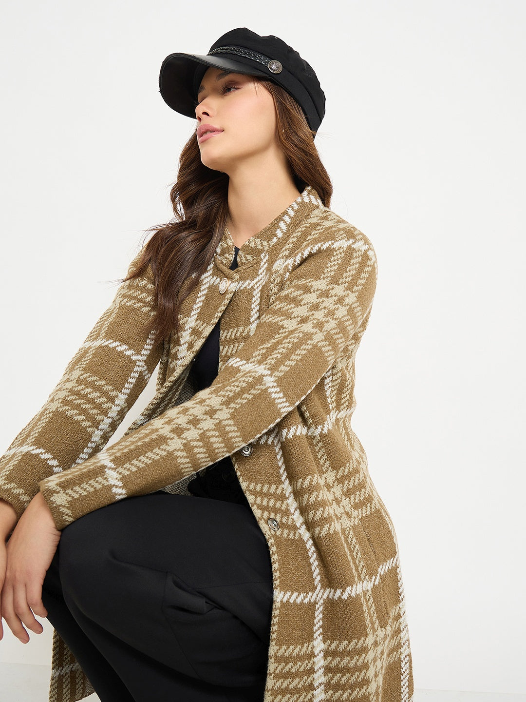 Madame Ladies Western Cardigan M5W70507 053 Khaki