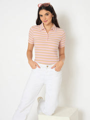 Madame Ladies Western Top H/S M5S11004 031 Pink