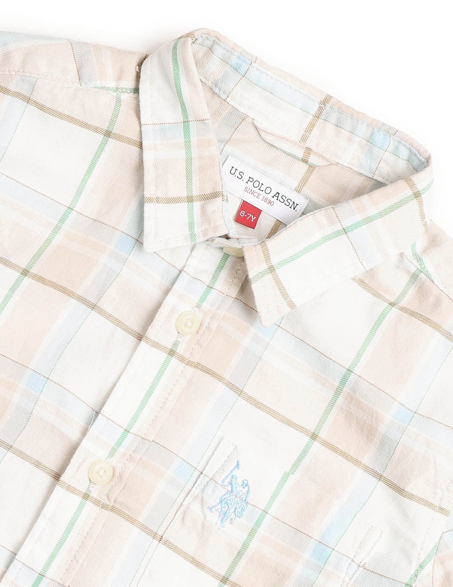 U.S.POLO KIDS BOYS SHIRT H/S UKSHT1507