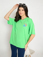 Madame Ladies Western Top H/S M5S11283 014 Green