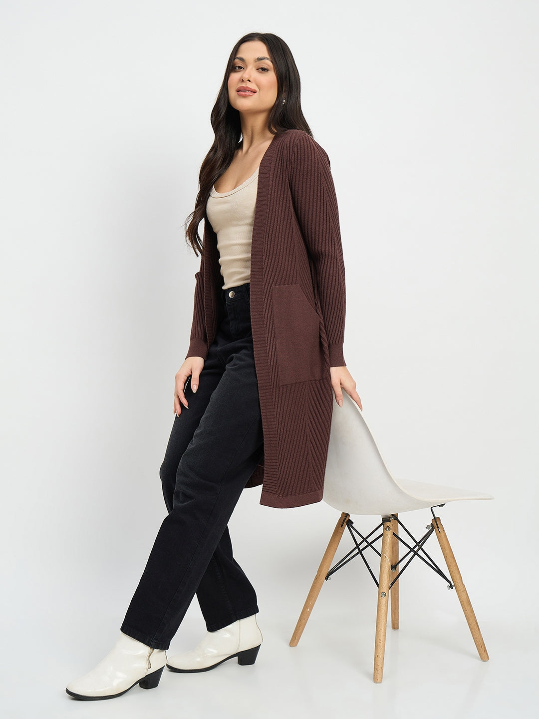 Madame Ladies Western W Shrug M5W17604 103 Coffee