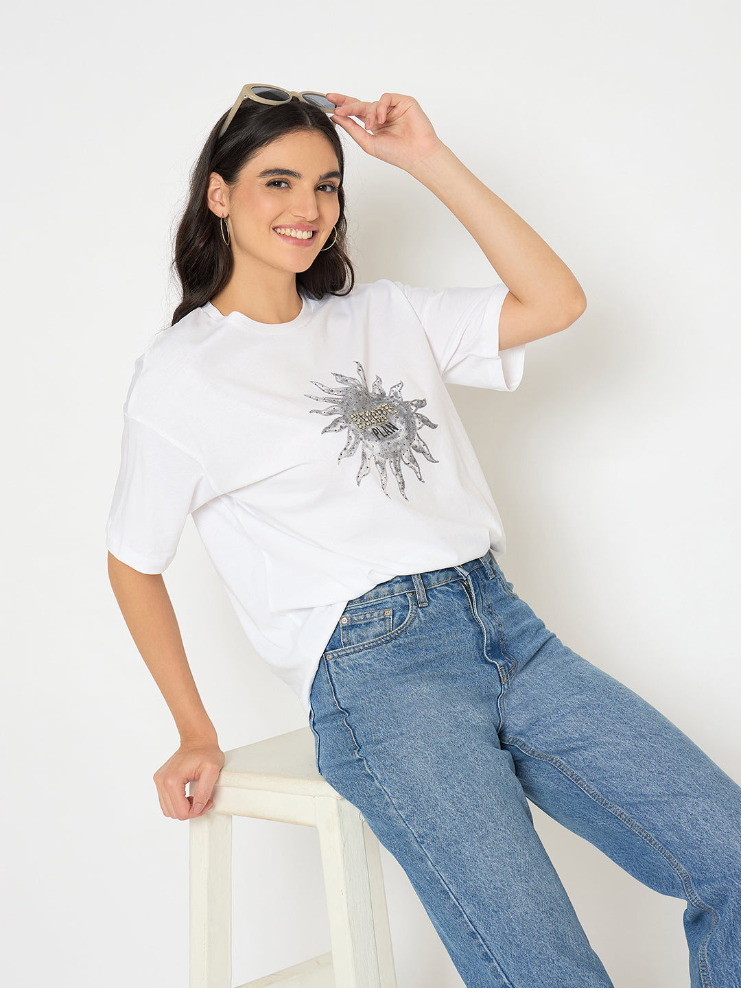 Madame Ladies Western Top F/S M5S11224 040 White