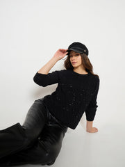 Madame Ladies Western Woolen Top M5W17199 002 Black