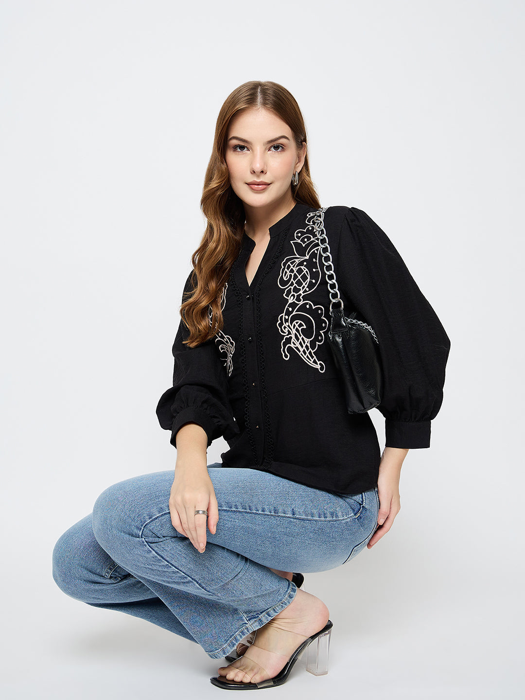 Madame Ladies Western Top