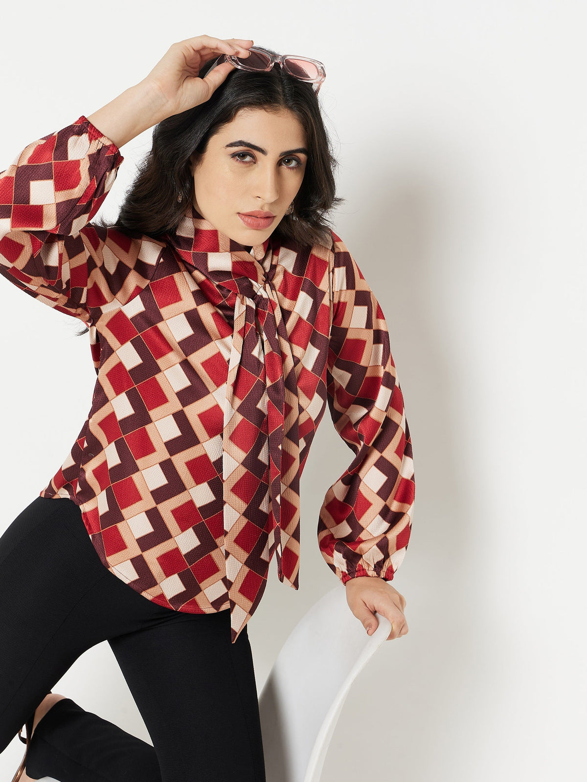 Madame Ladies Western Top H/S M3W18760 006 Camel