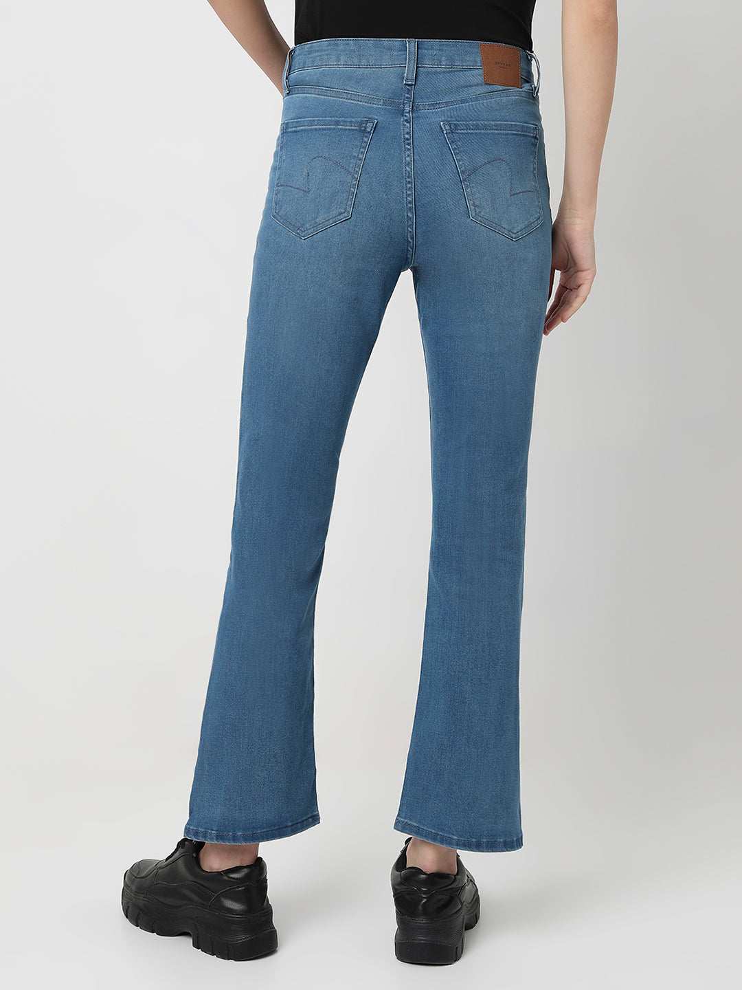 Spykar Ladies Western Jeans Wdeli1Be027 Mid Blue