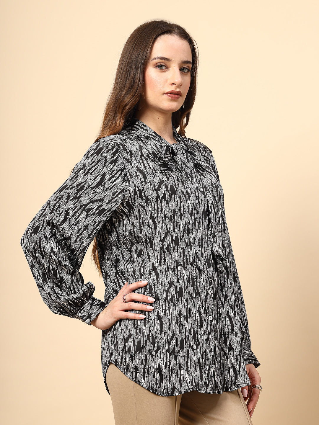 Gipsy Ladies Western Top F/S 9Bls246223 Blk Mc Black