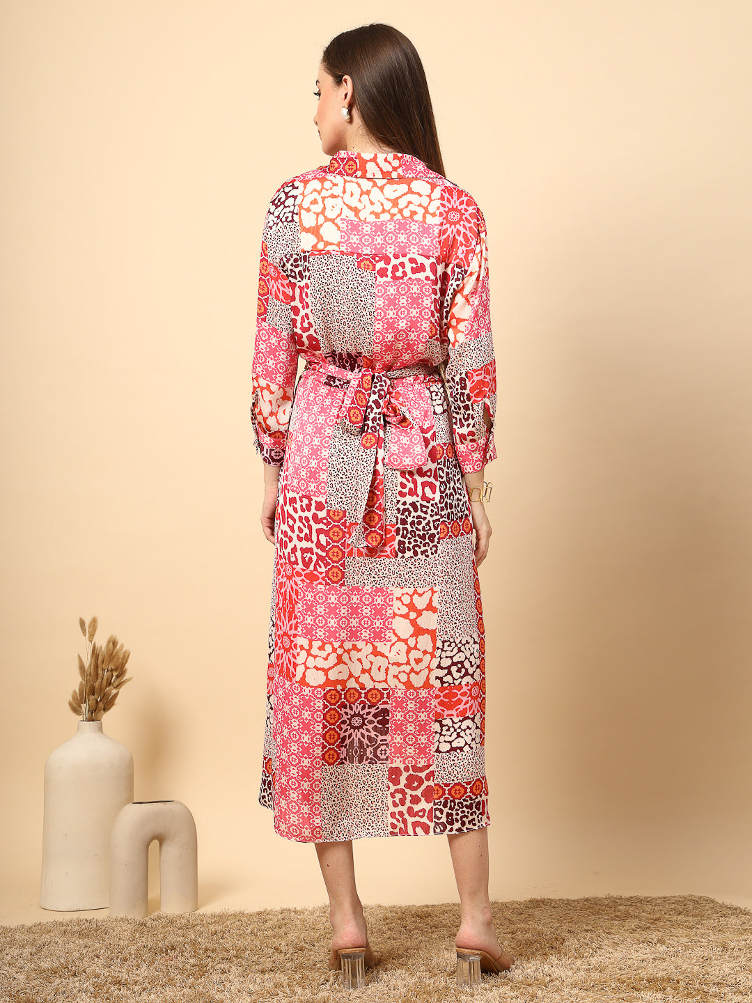 Gipsy Ladies Western Woolen Dress 9Drs247086 Pk Mc Pink