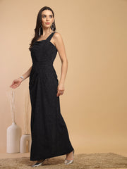 Gipsy Ladies Western Woolen Dress 9Drs247126 Blk Mc Black