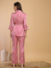 Fuchsia Co-Ord Set For Gipsy Woman Stylish And Cozy Winter Collection