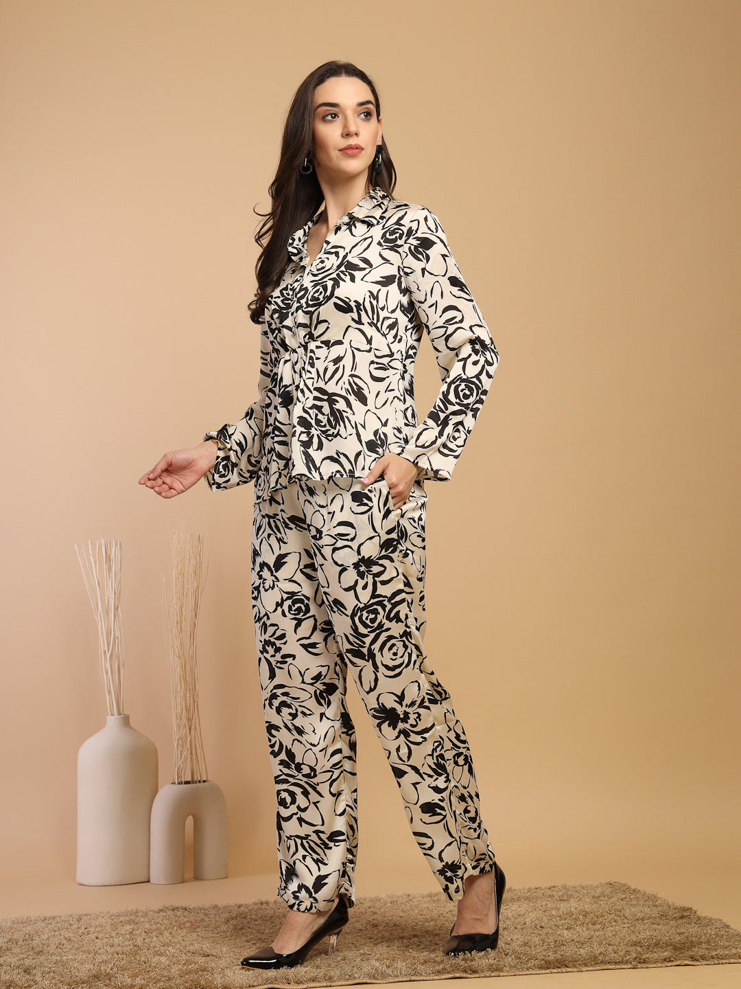 Black Co-Ord Set For Gipsy Woman Stylish And Cozy Winter Collection