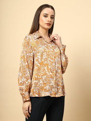 Gipsy Ladies Western Shirt F/S 9Shr246198 Mustard Mc Mustard