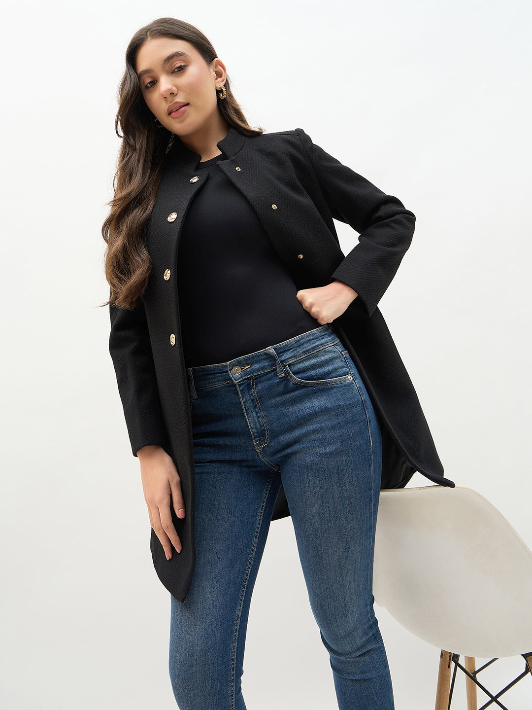 Madame Ladies Western Long Coat M5W20125 002 Black
