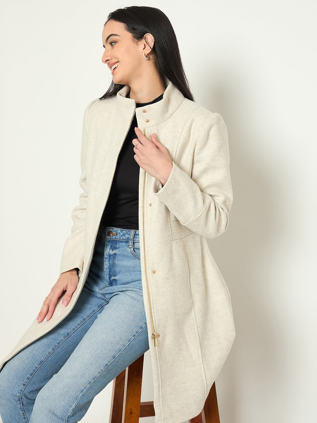 Madame Ladies Western Long Coat M5W20135 001 Beige