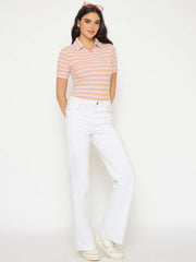Madame Ladies Western Top H/S M5S11004 031 Pink