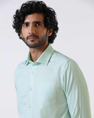 Blackberry Mens Formal Shirt F/S Bp-Bs-Do-Random Aqua