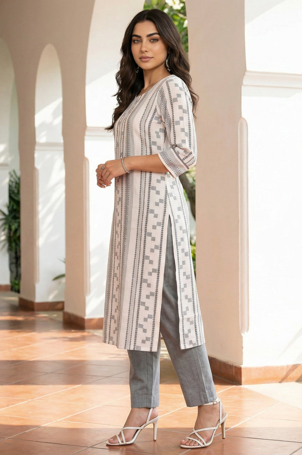 Aurelia ladies Western kurti in a stylish design, featuring intricate details and vibrant colors, perfect for casual or semi-formal wear.